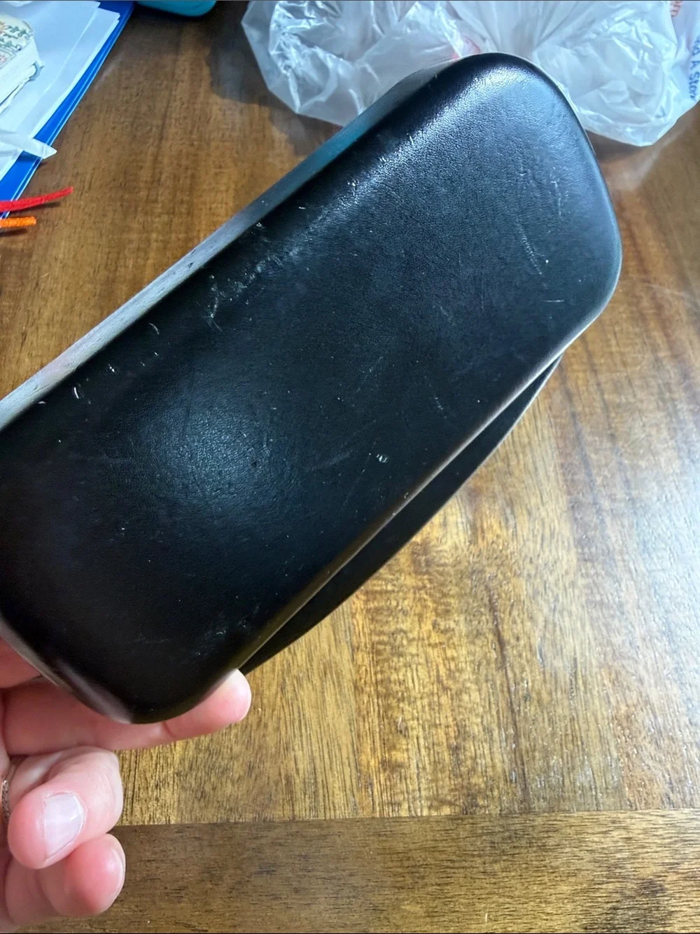 COACH Black Leather Glasses Case